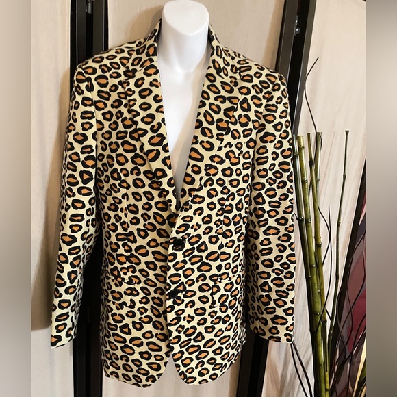๐๐ $$25.00 ๐๐ Size 36 Adult Animal Print Two Piece Suit & Top Hat. - Picture 2 of 10